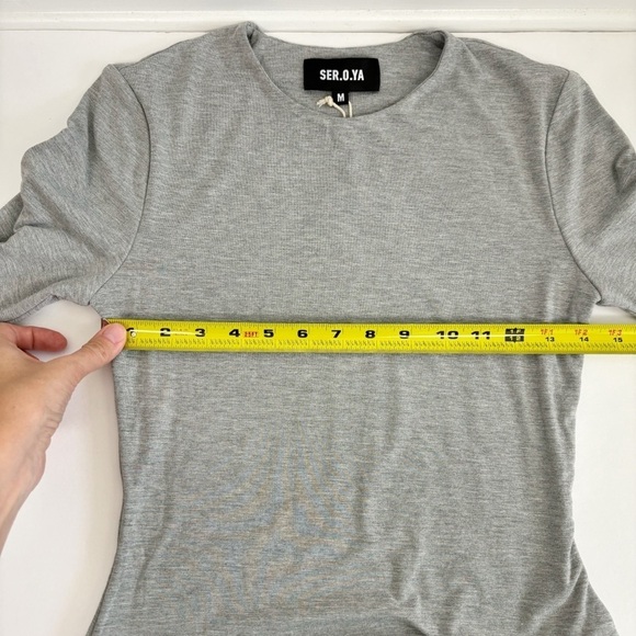 SER.O.YA Nylon Dress in Heathered Grey Size M - Picture 9 of 10